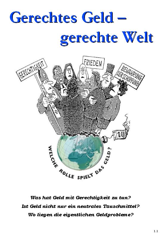 Gerechtes Geld - gerechte Welt